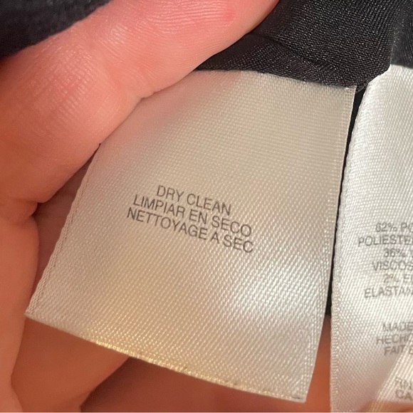 Anne Klein Black Fit & Flare Capped Sleeve Midi Dress Red Belt Women’s Size 8 - Picture 6 of 8